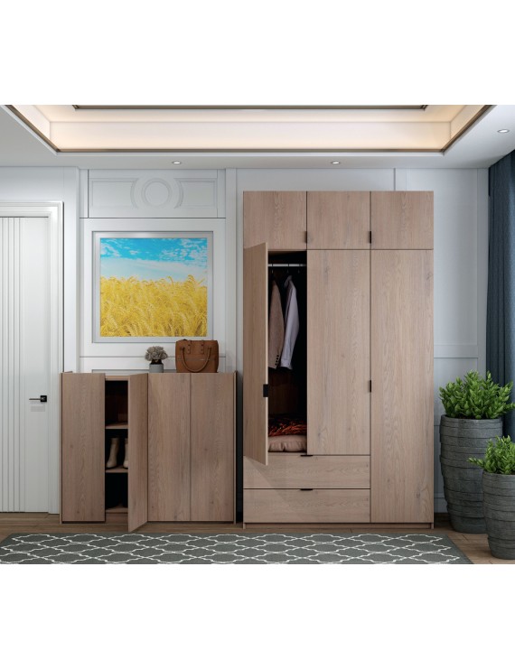 Тумба для взуття Doros Кассель Канноло 4 ДСП 128х40х110 (DRS-011827)