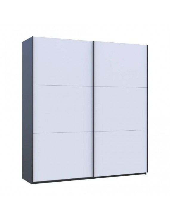Шафа купе Doros G-Caiser Антрацит/Білий 2 ДСП / 3 частини 220х60х240 (42005416) (DRS-012249)