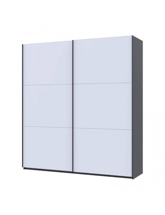 Шафа купе Doros G-Caiser Антрацит/Білий 2 ДСП / 3 частини 220х60х240 (42005416) (DRS-012249)