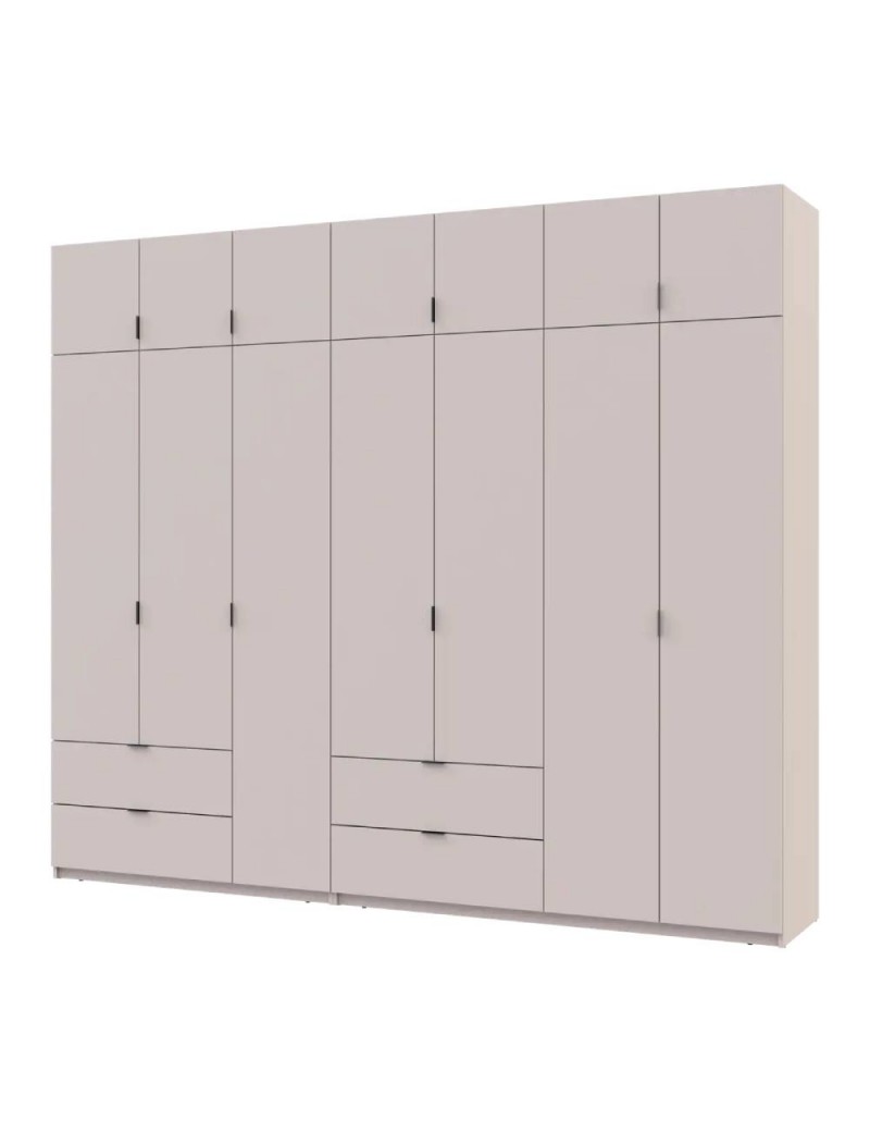 Шафа для одягу Doros Лукас Кашемір 3+4 ДСП 280х50х240 DRS-011716 (42005120)