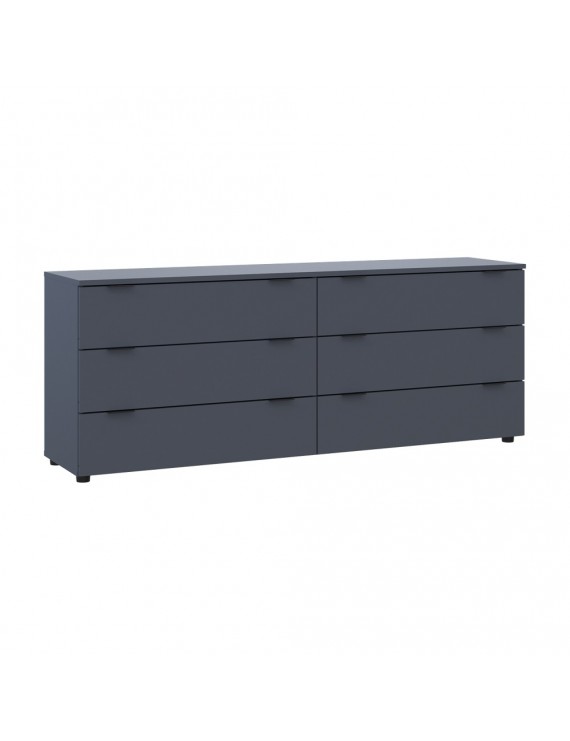 Комод Doros Рон 9 Графіт 6 Ящиків 160х38х62 DRS-011778 (41516176)