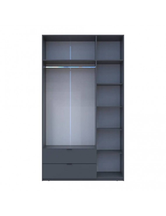 Шафа для одягу Doros Лукас Графіт 3ДСП 135х50х240 DRS-011654 (80737801)