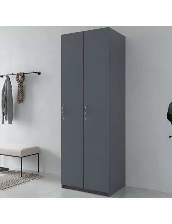 Роздягальня Doros 2-х секційна Графіт 2 ДСП 60х52х180 (DRS-011613)