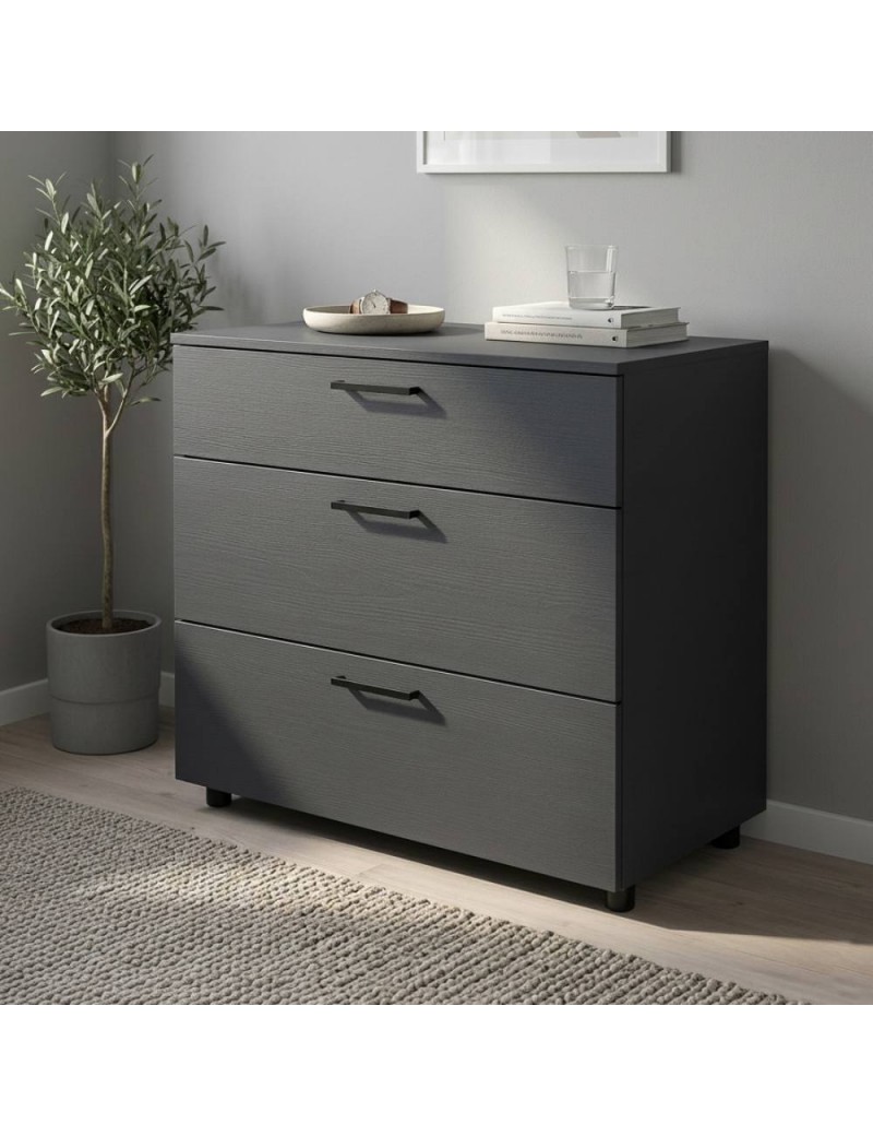 Комод Doros Торн Антрацит 3Ш 90х51.6х80 (DRS-012092)