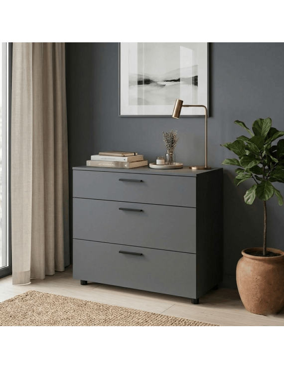 Комод Doros Торн Антрацит 3Ш 90х51.6х80 (DRS-012092)