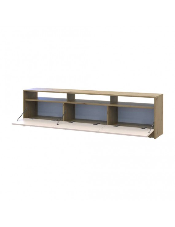 Тумба ТВ Doros U3 Дуб Артизан/Кашемір ДСП 180х33х43 (DRS-011901)
