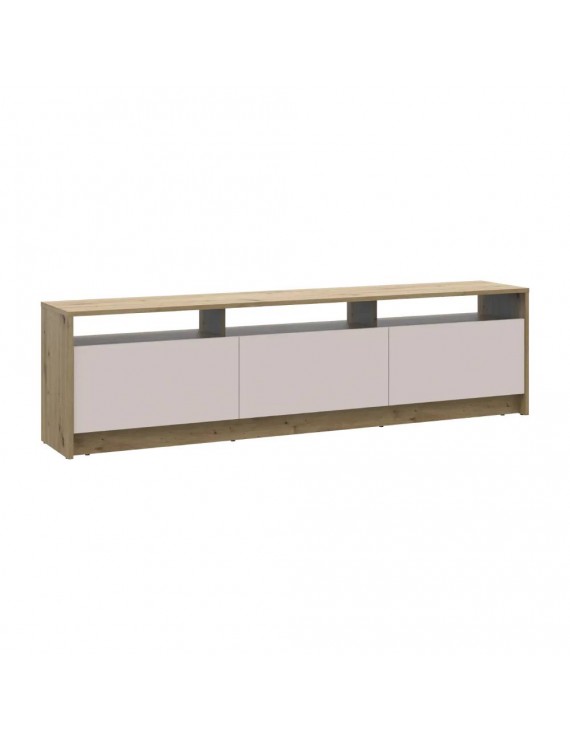 Тумба ТВ Doros U3 Дуб Артизан/Кашемір ДСП 180х33х43 (DRS-011901)