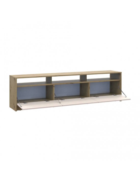 Тумба ТВ Doros U3 Дуб Артизан/Кашемір ДСП 180х33х43 (DRS-011901)