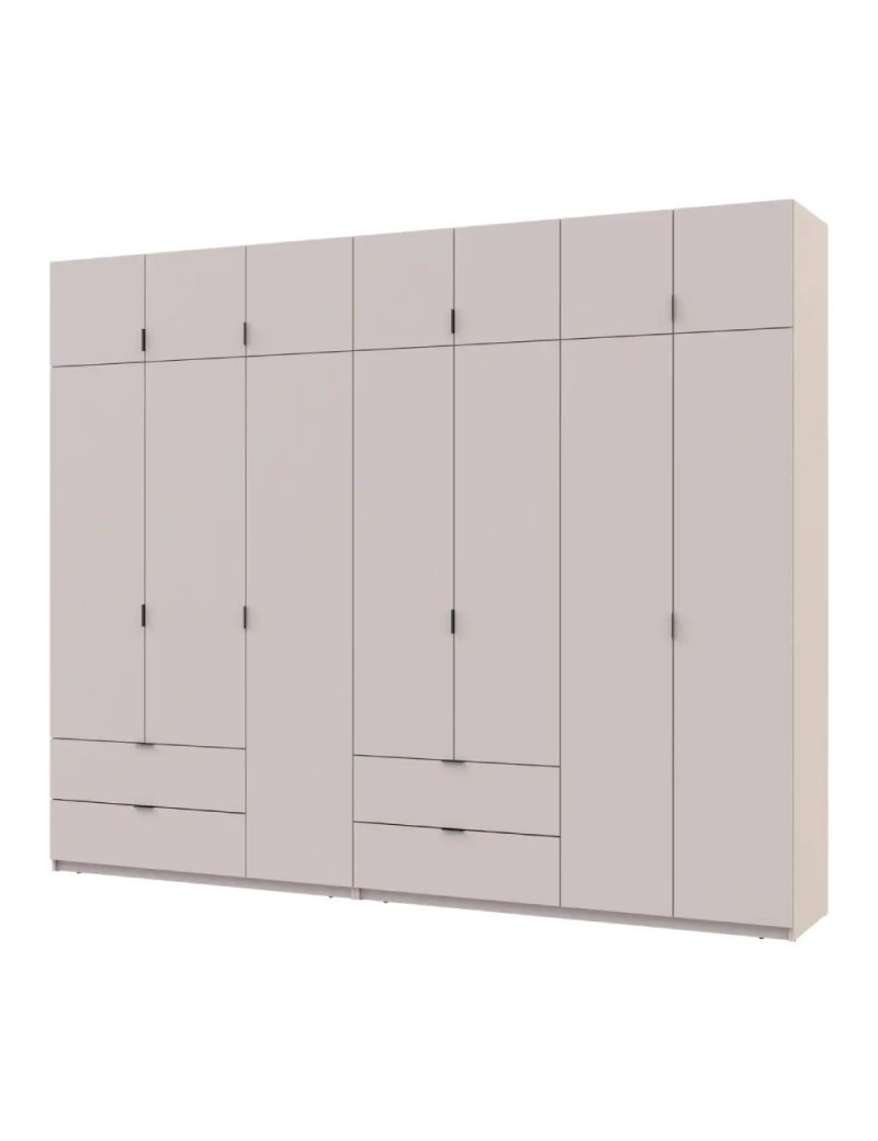 Шафа для одягу Doros Лукас Кашемір 3+4 ДСП 295х50х240 DRS-011717 (42005124)