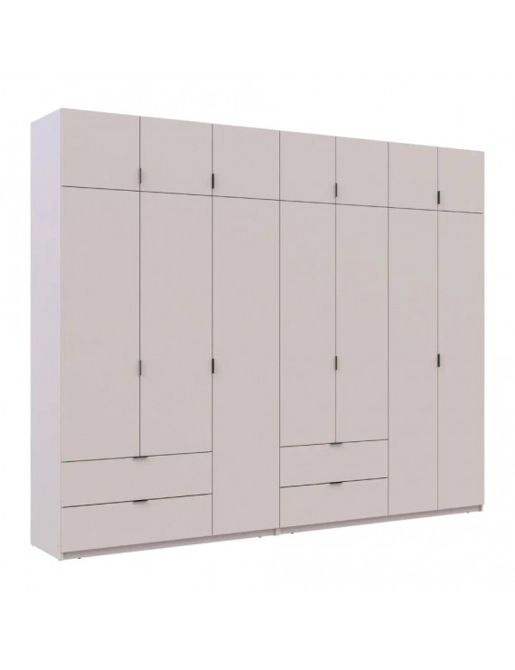 Шафа для одягу Doros Лукас Кашемір 3+4 ДСП 295х50х240 DRS-011717 (42005124)
