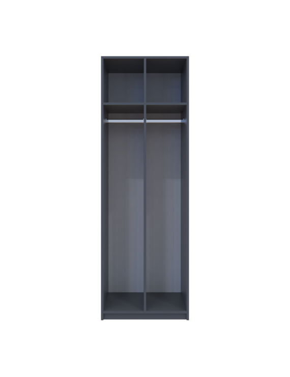 Роздягальня Doros 2-х секційна Графіт 2 ДСП 60х52х180 (DRS-011613)