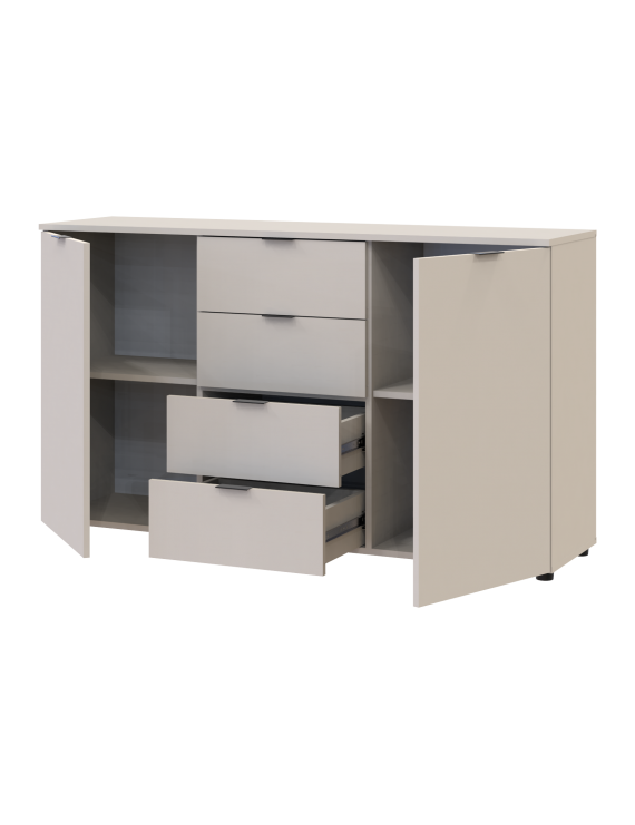 Комод у спальню Doros Рон 5 140х38х81 см Кашемір (DRS-011456)