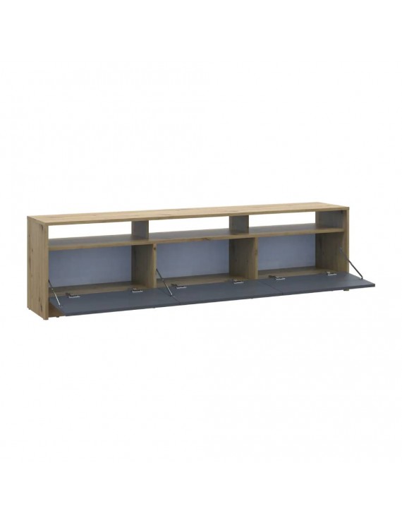 Тумба ТВ Doros U3 Дуб Артизан/Графіт ДСП 180х33х43 (DRS-011902)
