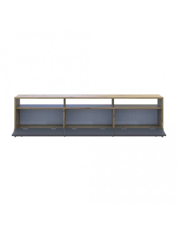 Тумба ТВ Doros U3 Дуб Артизан/Графіт ДСП 180х33х43 (DRS-011902)