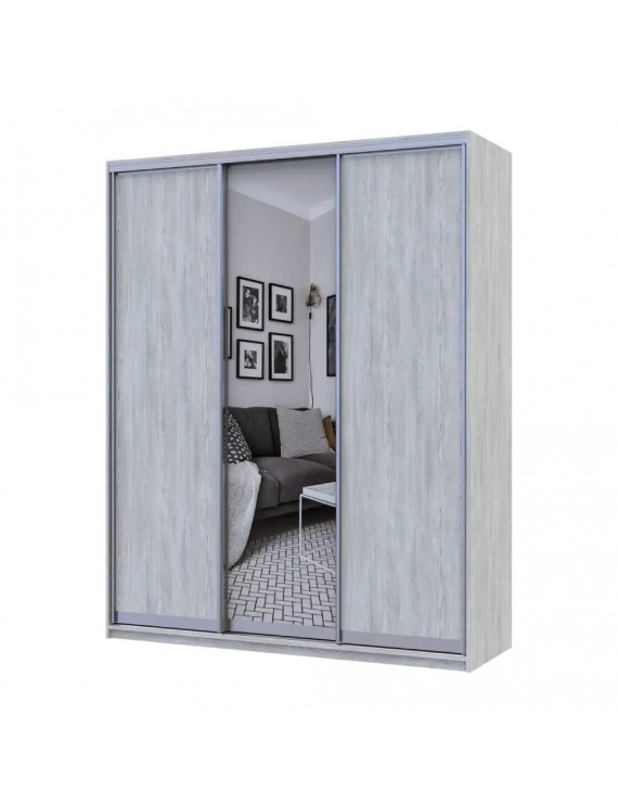 Шафа-купе Doros Сити Лайт Сосна Натти 2 ДСП / 1 дзеркало 180х60х225 (DRS-011969)