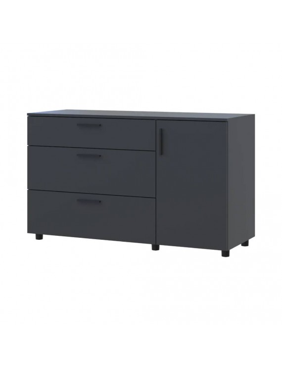 Комод Doros Торн Антрацит 3Ш/1Д 135х51.6х80 (DRS-012103)