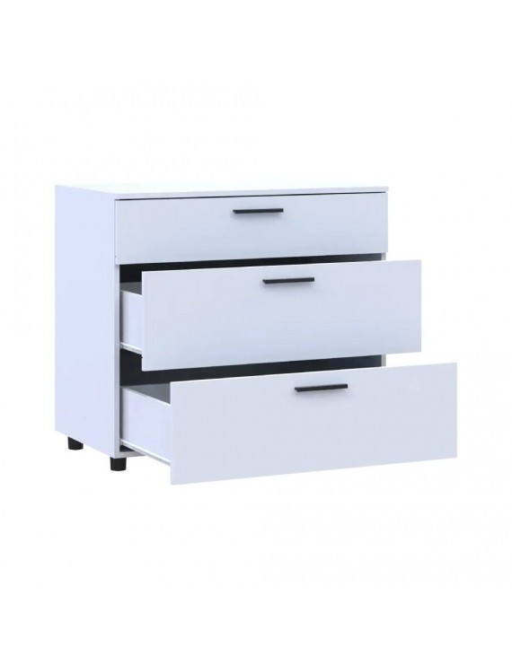 Комод Doros Торн Білий 3Ш 90х51.6х80 (DRS-012093)