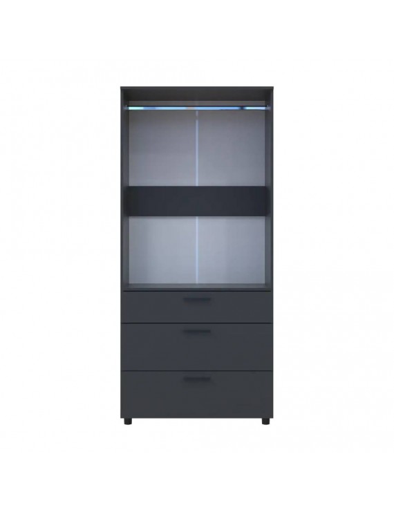 Шафа для одягу Doros Торн Антрацит 2 ДСП/3Ш (штанга) 90х51.6х200 (DRS-012073)