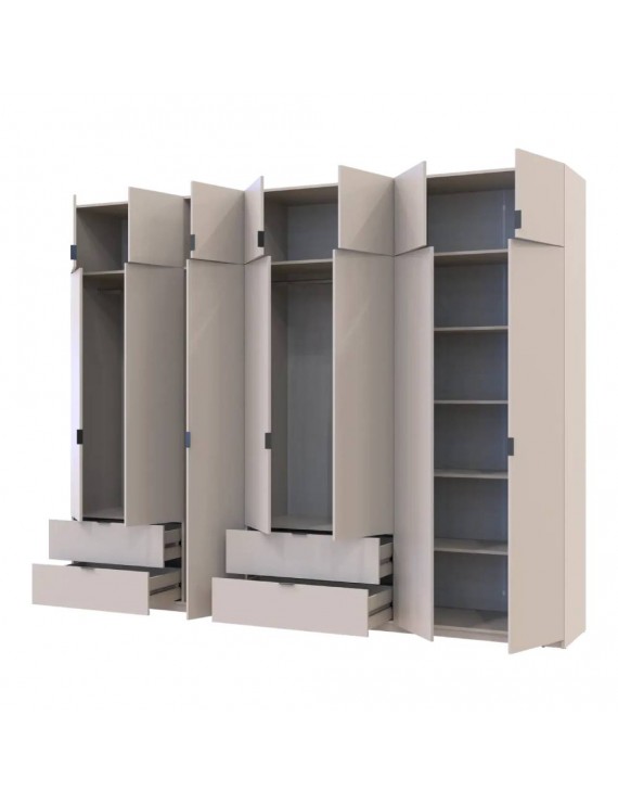 Шафа для одягу Doros Лукас Кашемір 3+4 ДСП 300х50х240 DRS-011718 (42005132)
