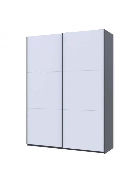 Шафа-купе Doros G-Caiser Графіт/Білий 2 ДСП / 3 частини 180х60х240 DRS-011729 (44900262)