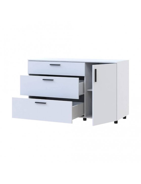 Комод Doros Торн Білий 3Ш/1Д 135х51.6х80 (DRS-012104)