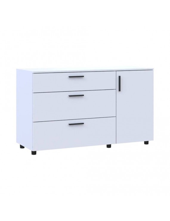 Комод Doros Торн Білий 3Ш/1Д 135х51.6х80 (DRS-012104)