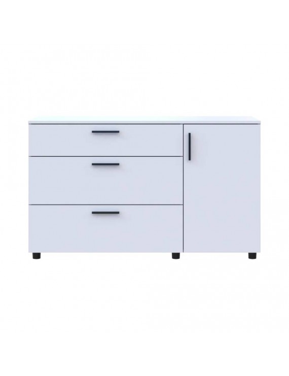 Комод Doros Торн Білий 3Ш/1Д 135х51.6х80 (DRS-012104)