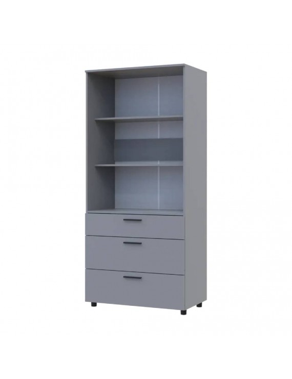 Шафа для одягу Doros Торн Сірий 2 ДСП/3Ш (полиці) 90х51.6х200 (DRS-012024)