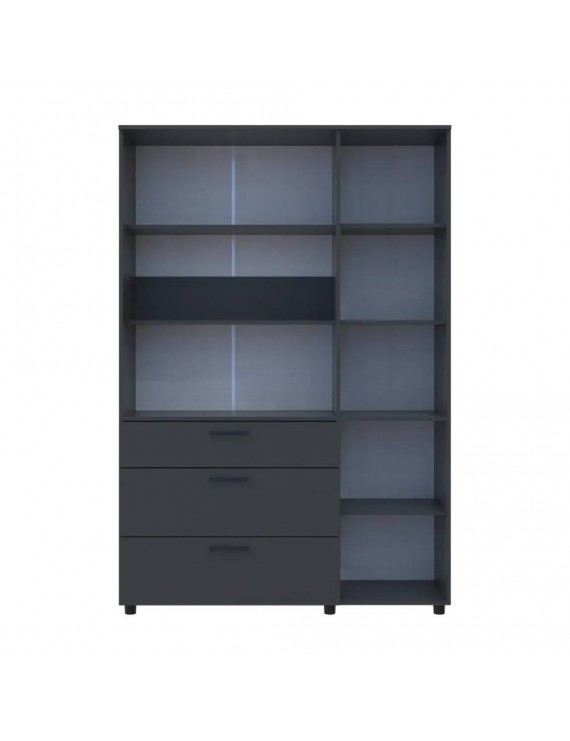 Шафа для одягу Doros Торн Антрацит 3 ДСП/3Ш (полиці) 135х51.6х200 (DRS-012084)