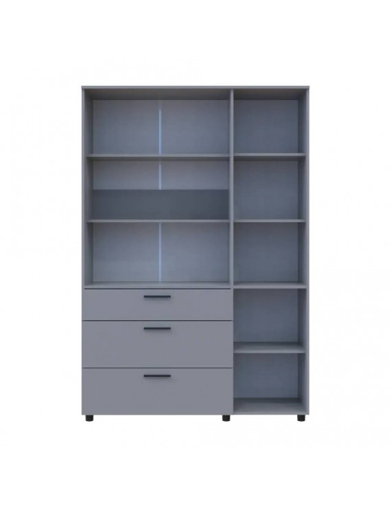 Шафа для одягу Doros Торн Сірий 3 ДСП/3Ш (полиці) 135х51.6х200 (DRS-012064)