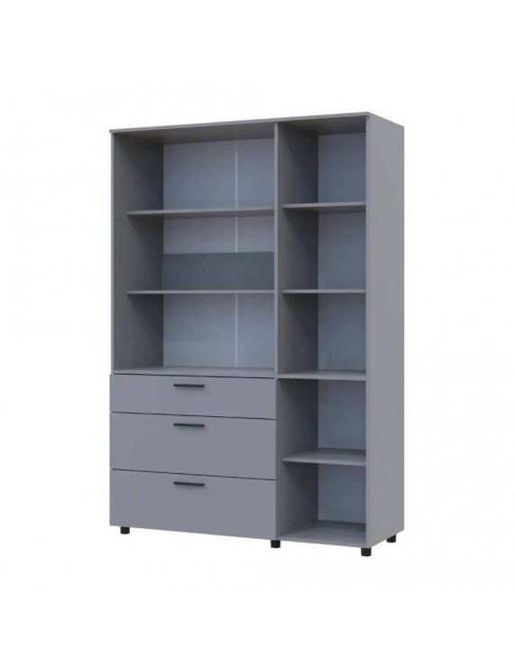 Шафа для одягу Doros Торн Сірий 3 ДСП/3Ш (полиці) 135х51.6х200 (DRS-012064)