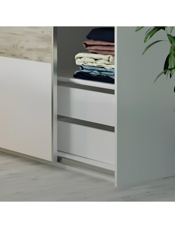 Блок ящиків для шафи-купе Doros L-Caiser Білий 87,6х50х55 см (DRS-011276)