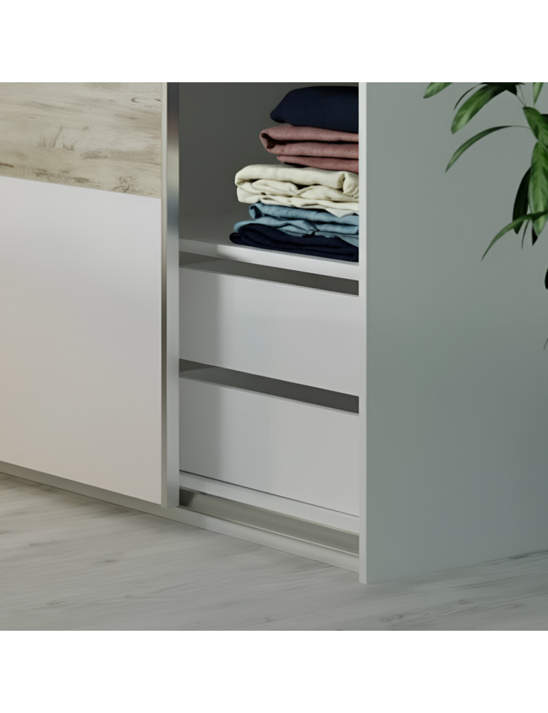 Блок ящиків для шафи-купе Doros L-Caiser Білий 87,6х50х55 см (DRS-011276)