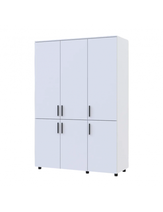Шафа для одягу Doros Торн Білий 3 ДСП (полиці) 135х51.6х200 (DRS-012054)