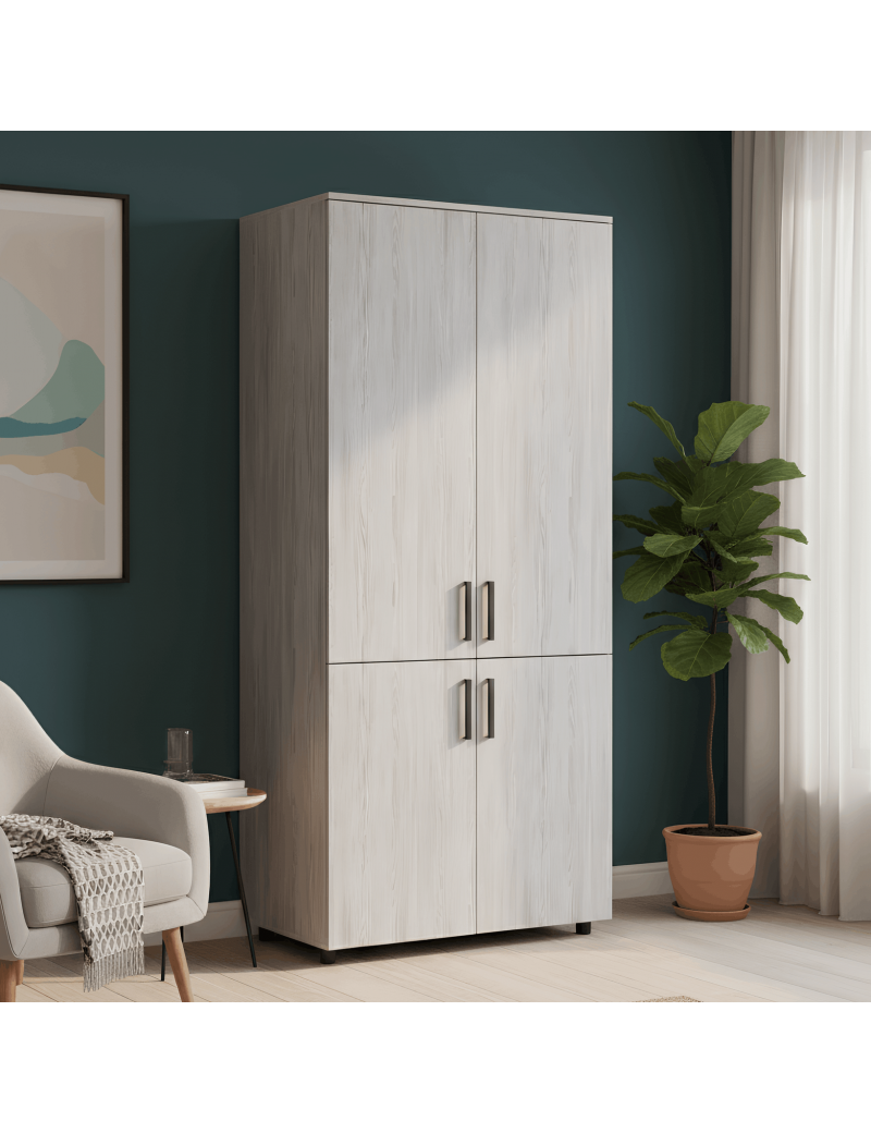 Шафа для одягу Doros Торн Сосна Натті 2 ДСП (полиці) 90х51.6х200 (DRS-012074)