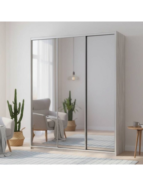 Шафа-купе Doros City Light Сосна Натти 3 Дзеркала 180х60х225 (DRS-011970)