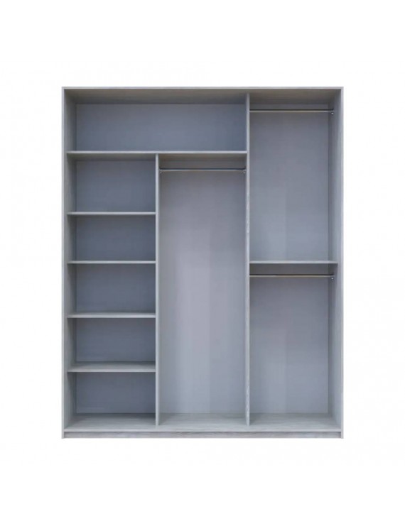 Шафа-купе Doros City Light Сосна Натти 3 Дзеркала 180х60х225 (DRS-011970)