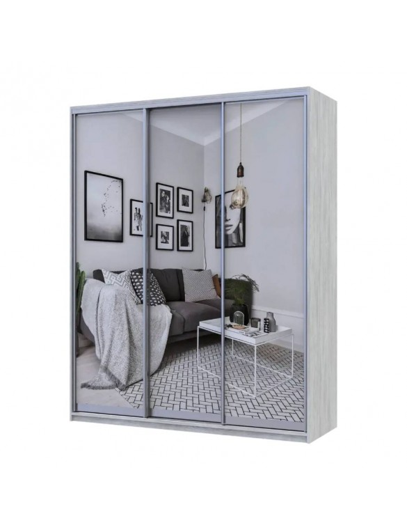 Шафа-купе Doros City Light Сосна Натти 3 Дзеркала 180х60х225 (DRS-011970)