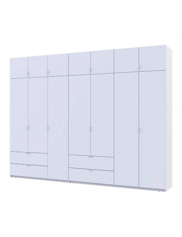 Шафа для одягу Doros Лукас Білий 3+4 ДСП 315х50х240 DRS-011689 (42005134)
