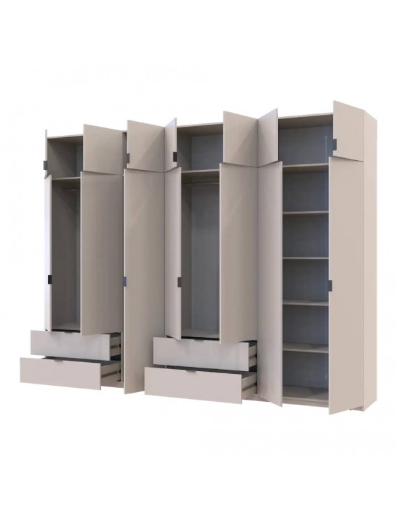 Шафа для одягу Doros Лукас Кашемір 3+4 ДСП 315х50х240 DRS-011719 (42005136)