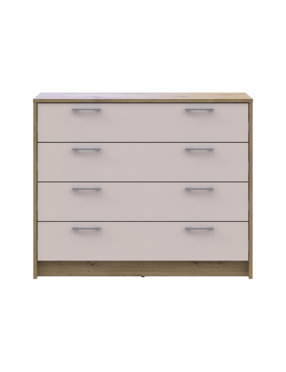 Комод Doros Ронді Дуб Артизан/Кашемір 4 ящики 100х40х82 DRS-011782 (41516187)