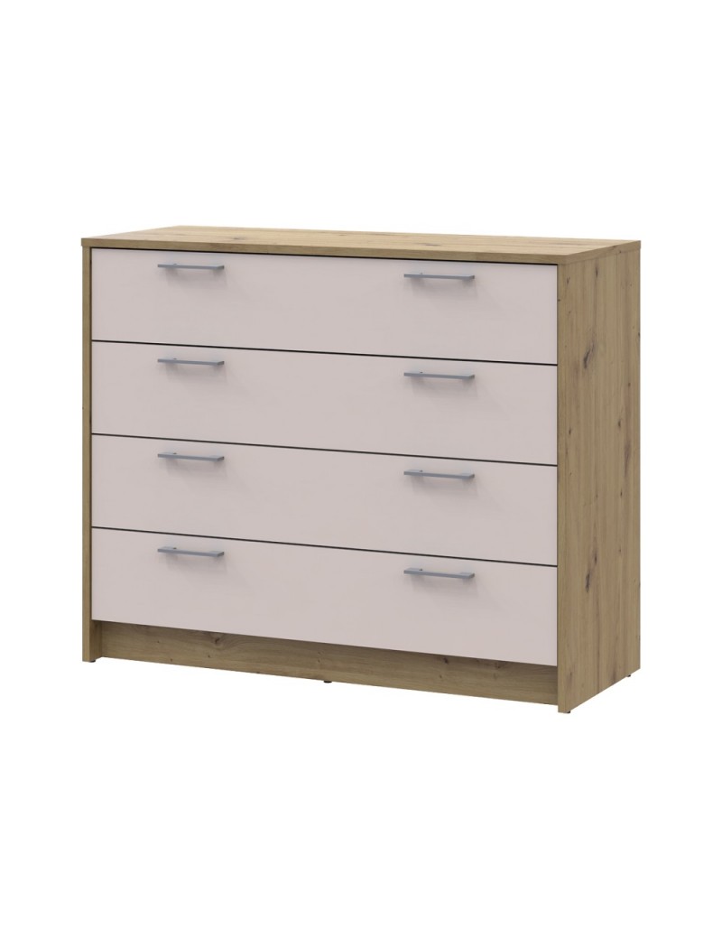 Комод Doros Ронді Дуб Артизан/Кашемір 4 ящики 100х40х82 DRS-011782 (41516187)