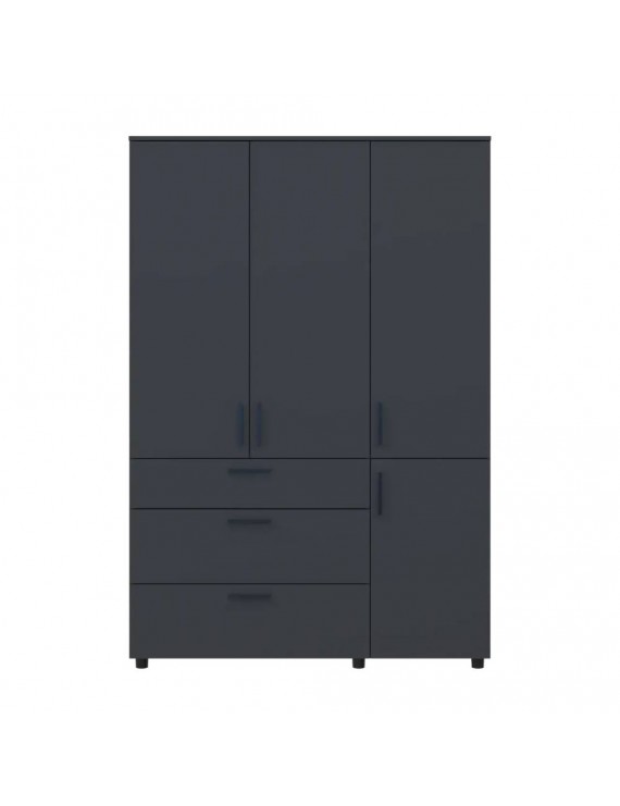 Шафа для одягу Doros Торн Антрацит 3 ДСП/3Ш (штанга) 135х51.6х200 (DRS-012085)
