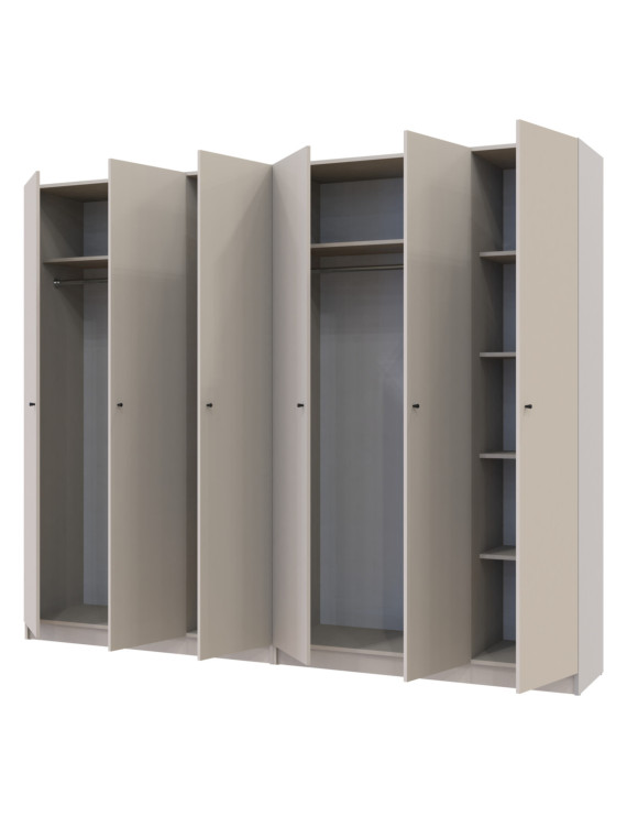 Комплект шаф для одягу Doros Промо (2 шт.) 270х48х204 см Кашемір (DRS-011216)