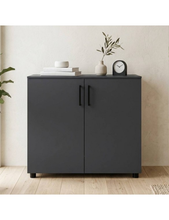 Комод Doros Торн Антрацит 2 ДСП 90х51.6х80 (DRS-012086)
