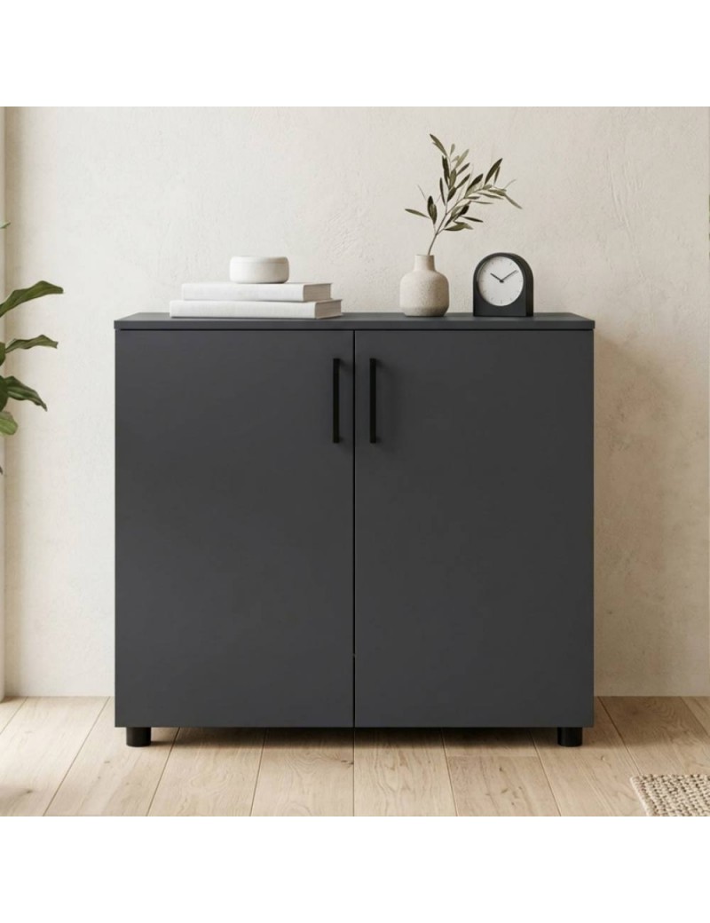 Комод Doros Торн Антрацит 2 ДСП 90х51.6х80 (DRS-012086)