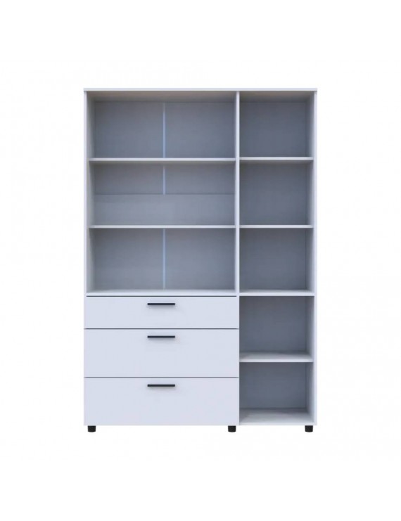 Шафа для одягу Doros Торн Білий 3 ДСП/3Ш (полиці) 135х51.6х200 (DRS-012056)