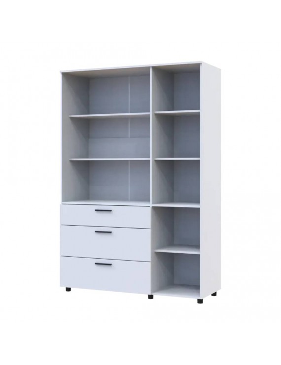 Шафа для одягу Doros Торн Білий 3 ДСП/3Ш (полиці) 135х51.6х200 (DRS-012056)