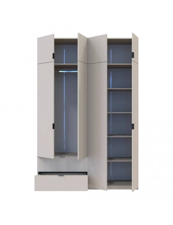 Шафа для одягу Doros Лукас Кашемір 160х50х240 (DRS-011622)