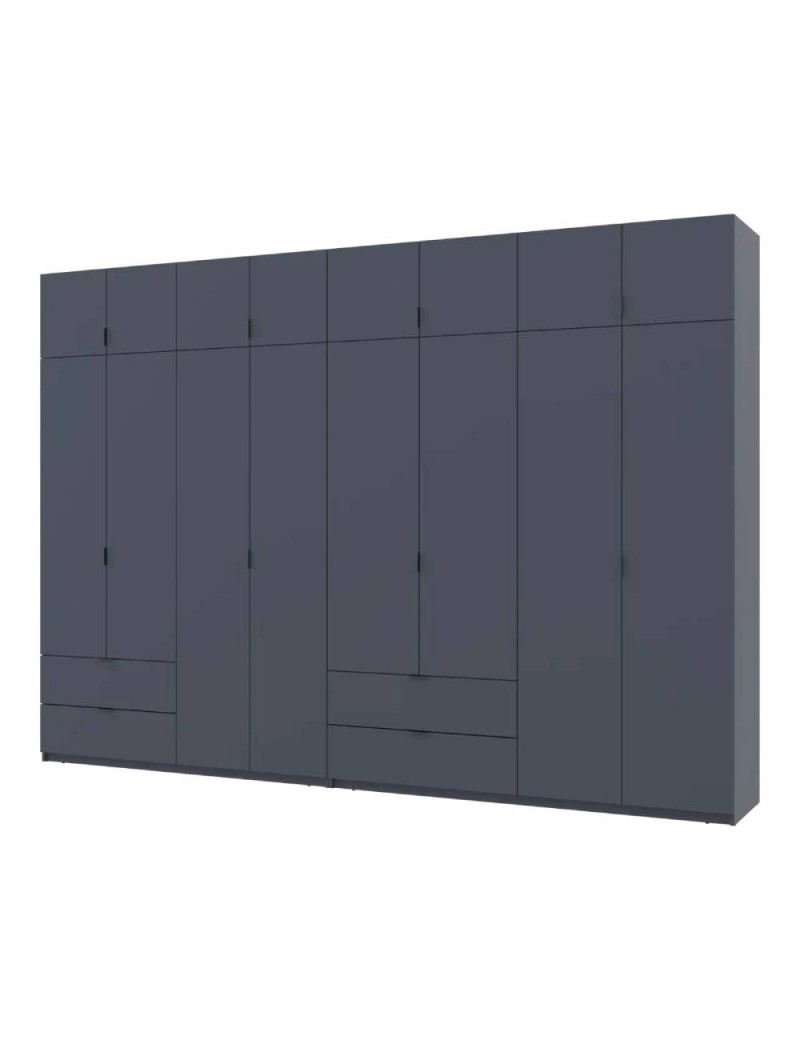 Шафа для одягу Doros Лукас Графіт 4+4 ДСП 340х50х240 DRS-011701 (42005141)
